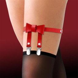 Garter with Bow Tie Vegan Leather One size