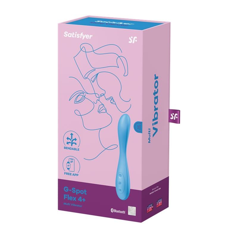 Vibe G Spot Flex 4 with APP Satisfyer Connect Blue