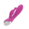 Dual Vibe with Rabbit USB Silicone Pink