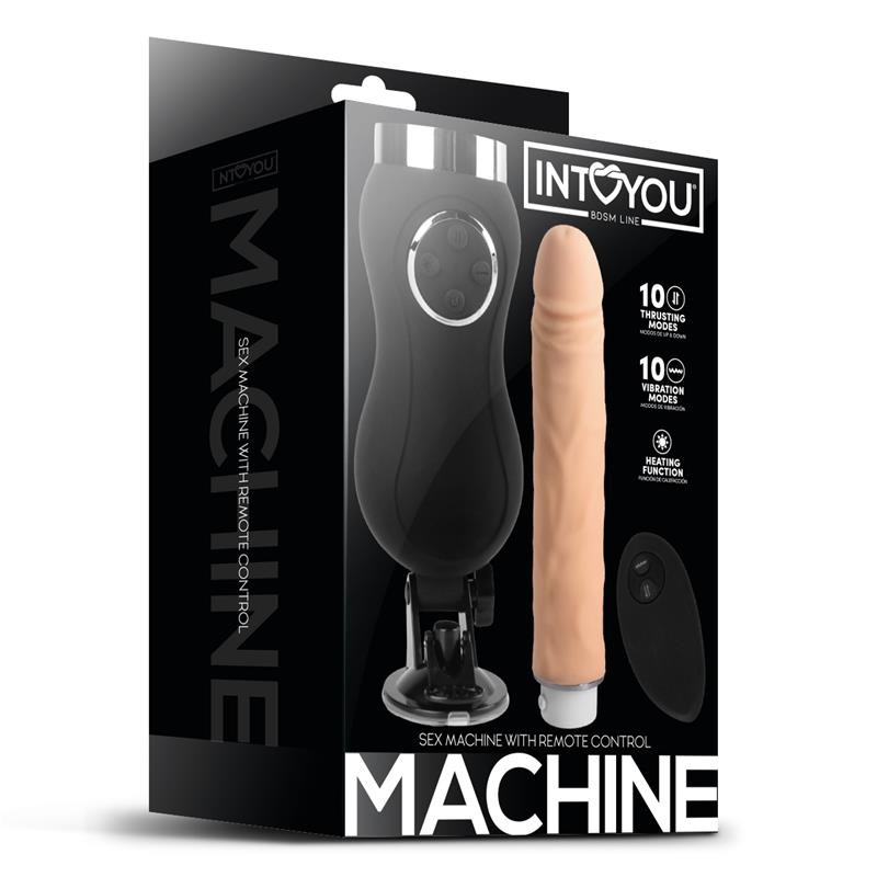 Sex Machine Vibration Thrusting and Heat Remote Control USB