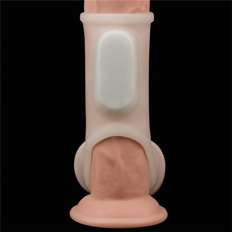 Penis and Testicles Sleeve with Vibration Silk Knights