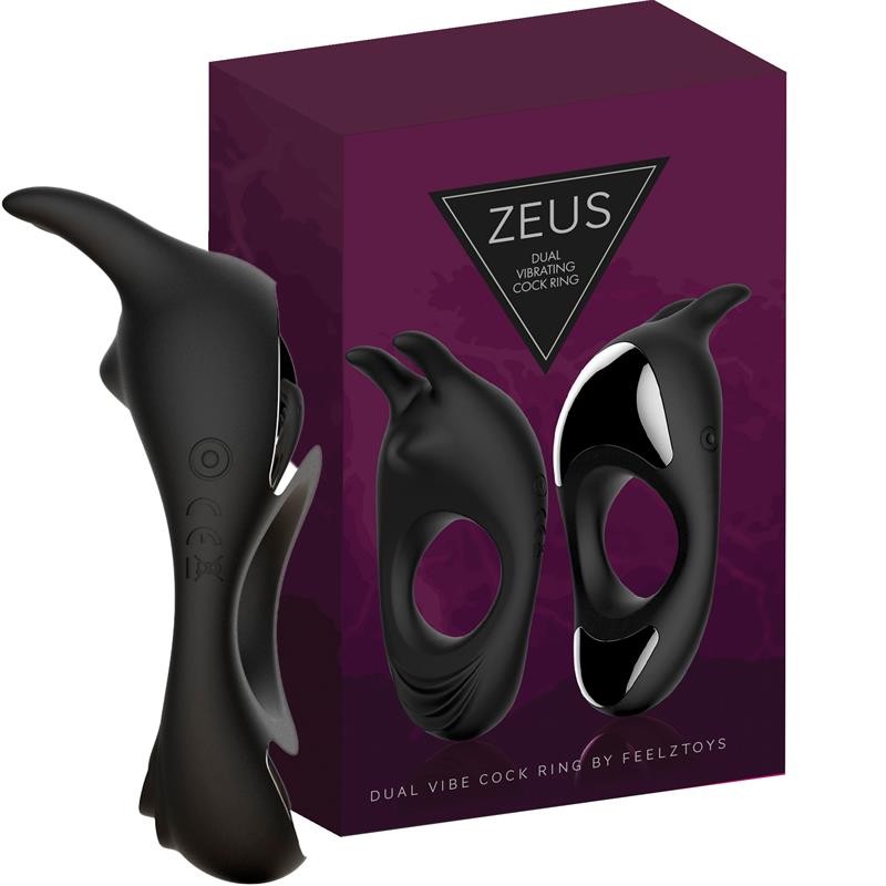 Zeus Vibrating Double Penis Ring