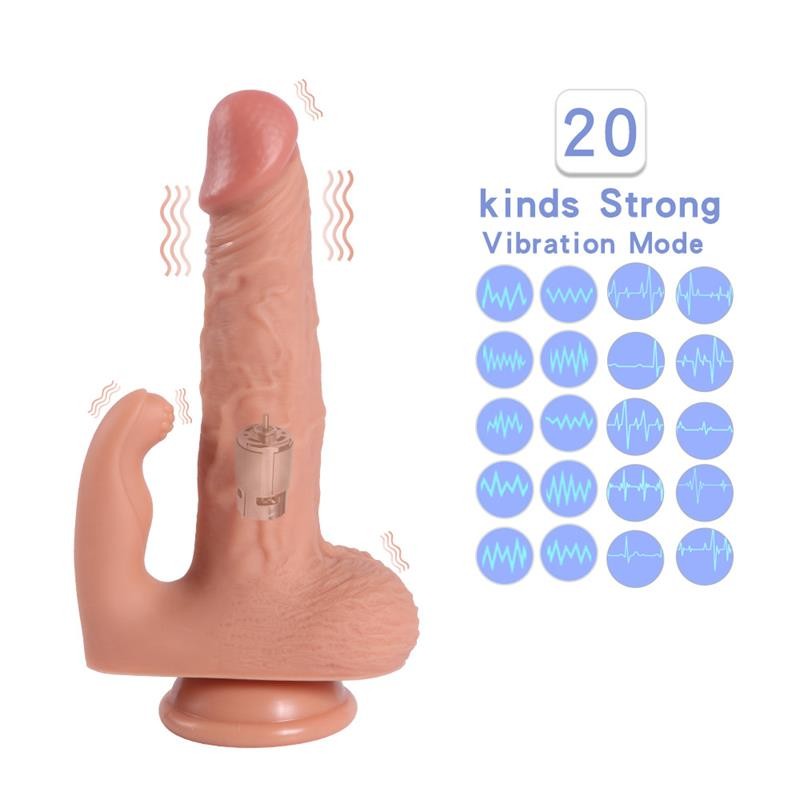 Haydon Dildo with 20 Modes of Vibration and Clitoris Stimulator