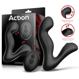Convo Prostate Massager with Tapping and Finger Wiggle Function