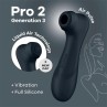 Pro 2 Gener 3 Liquid Air Technology Suction and Vibration Black