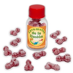 Jar of 12 Candies Penis Shape Fruit Flavor