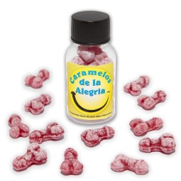 Jar of 12 Candies Penis Shape Fruit Flavor