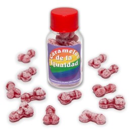 Jar of 12 Candies Penis Shape Fruit Flavor