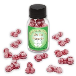 Jar of 12 Candies Penis Shape Fruit Flavor