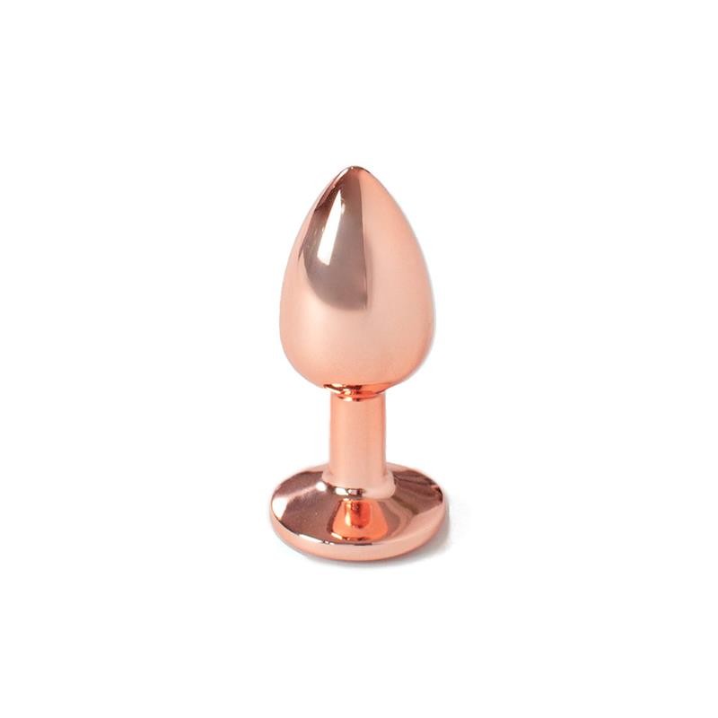 Rose Gold Metal Butt Plug Size S