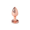Rose Gold Metal Butt Plug Size S