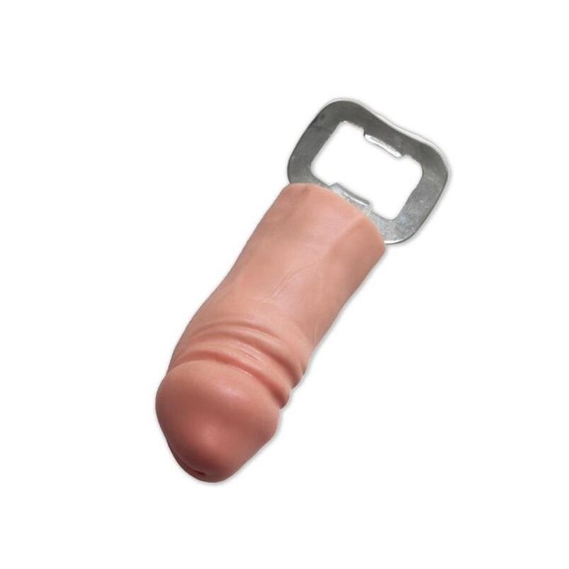 Metal Opener with Rubber Penis