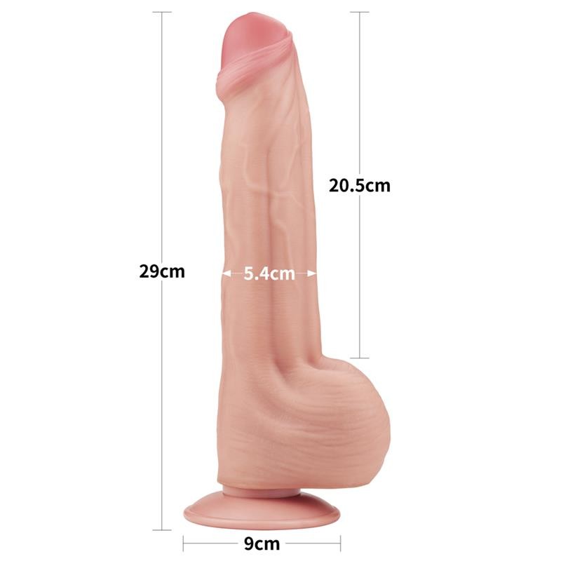 Dildo Dual Layer Sliding Skin 115