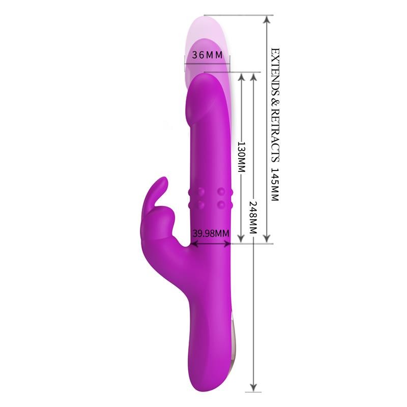 Reese Vibe with Internal Beads and Thrusting USB