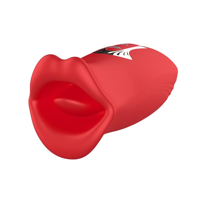 Ember Licking and Vibrating Mouth Shape Massager USB Silicone