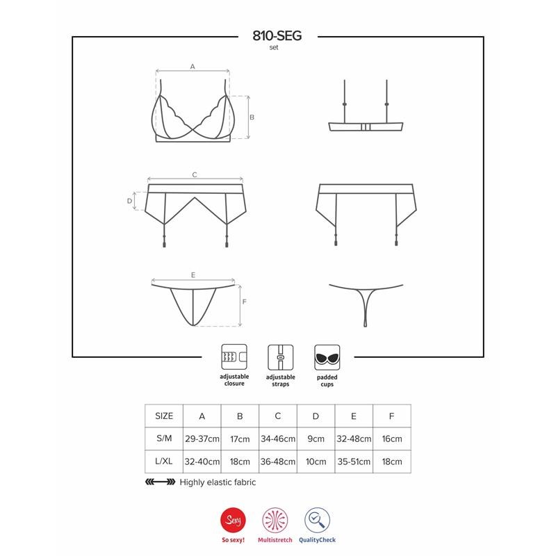 810 SEG 1 3 Pieces Set White