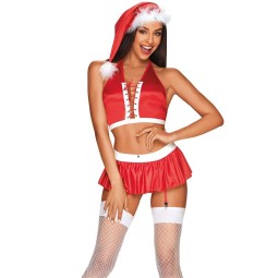 Ms Claus Christmas Costume 5 Pieces Size XXL