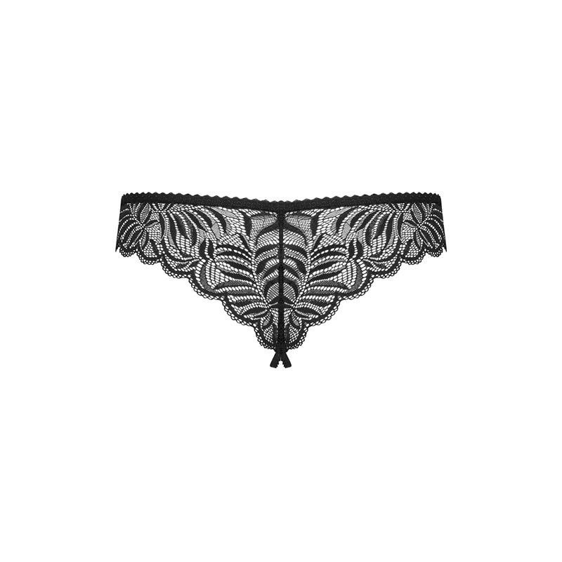 Contica Crotchless Panties Black