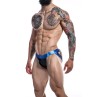 C4M14 Desire Jockstrap Blue Leatherette