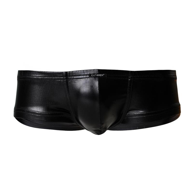 C4M Booty Shorts Leatherette Black