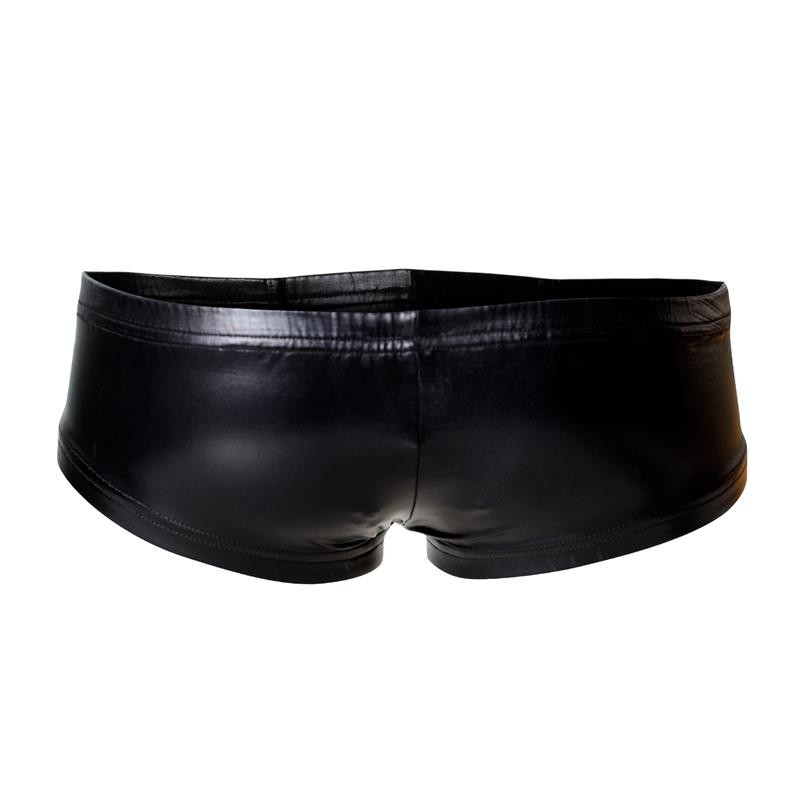 C4M Booty Shorts Leatherette Black