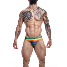 C4M01 Low Rise Bikini Brief Rainbow