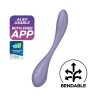 G Spot Flex 5 Multi Vibrator with Satisfyer Connect APP Lilac