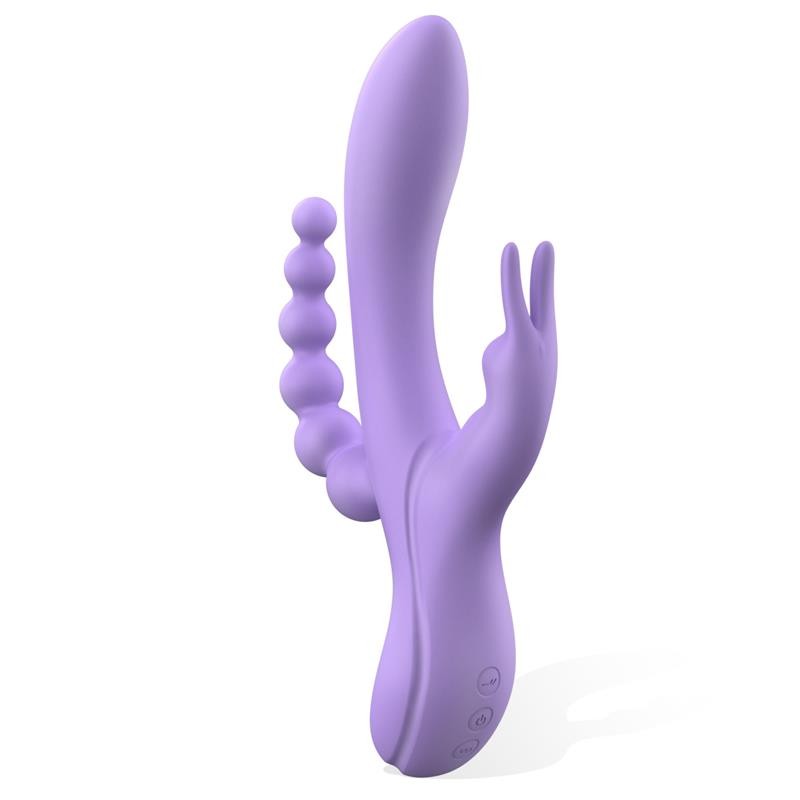 Lindsay Vibe with Anal Chain Liquid Silicone Unibody Flexible 2 Motors