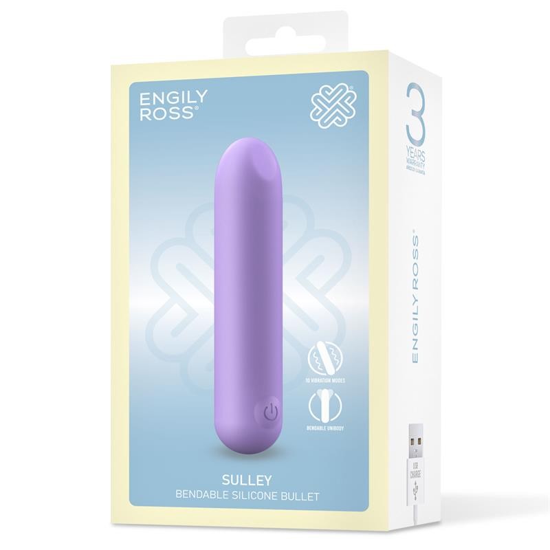 Sulley Vibrating Bullet Liquid Silicone Unibody Bendable USB