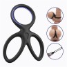 Triple Penis and Testicles Ring Liquid Silicone