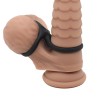 Triple Penis and Testicles Ring Liquid Silicone
