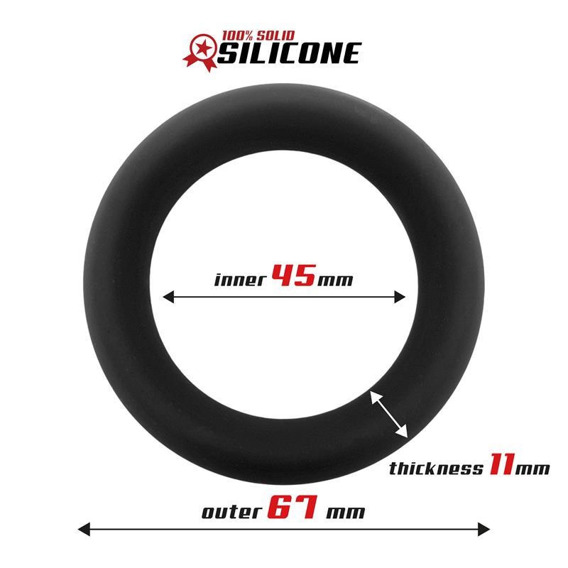 Solid Silicone Cock Ring 45 cm