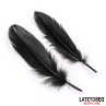 3 Pieces Set Mask Handcuffs and Feathers Black