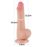 Sliding Skin Dual Layer Dildo 75