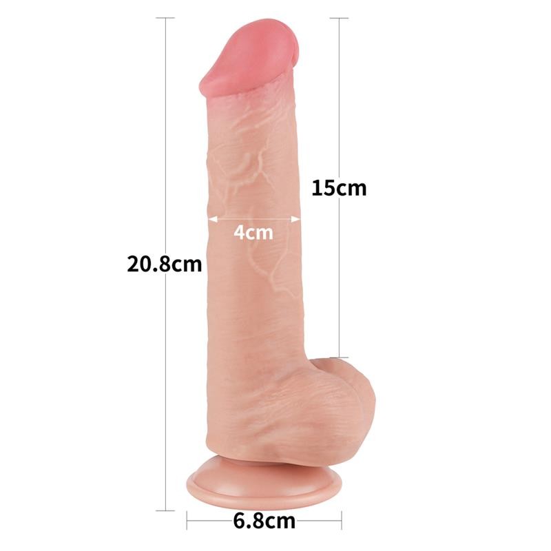 Sliding Skin Dual Layer Dildo 8