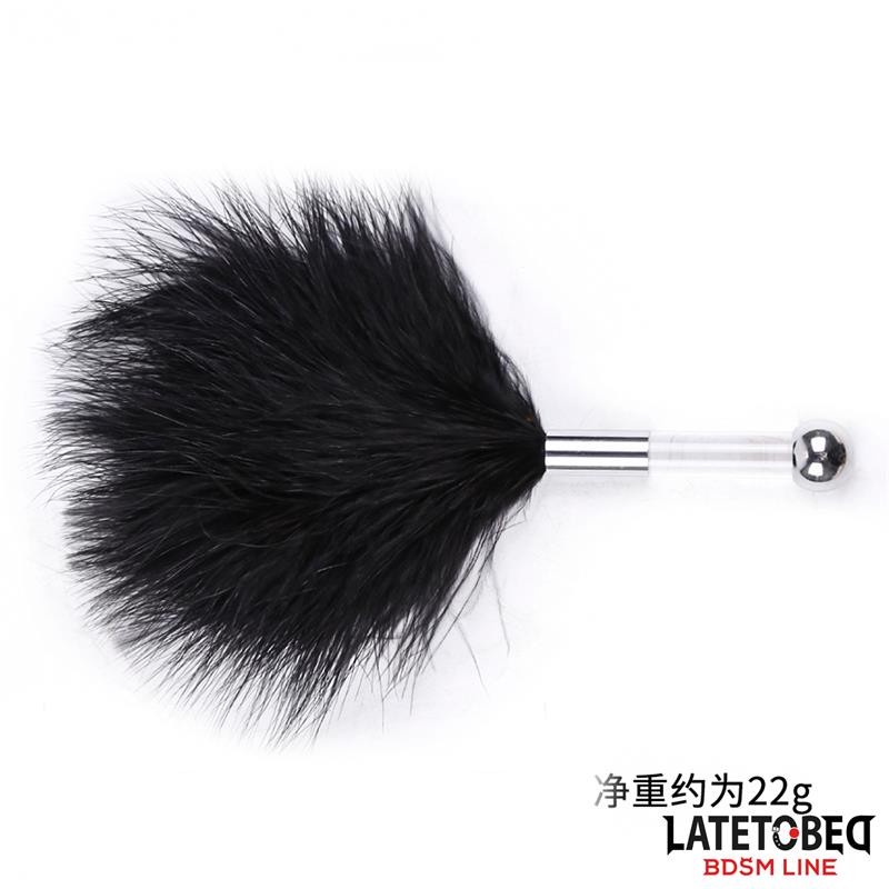 Feather Tickler with Acrylic Metal Handle