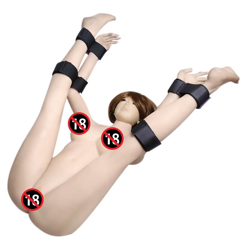 Set of restraints with handcuffs and Anklecuffs Adjustable