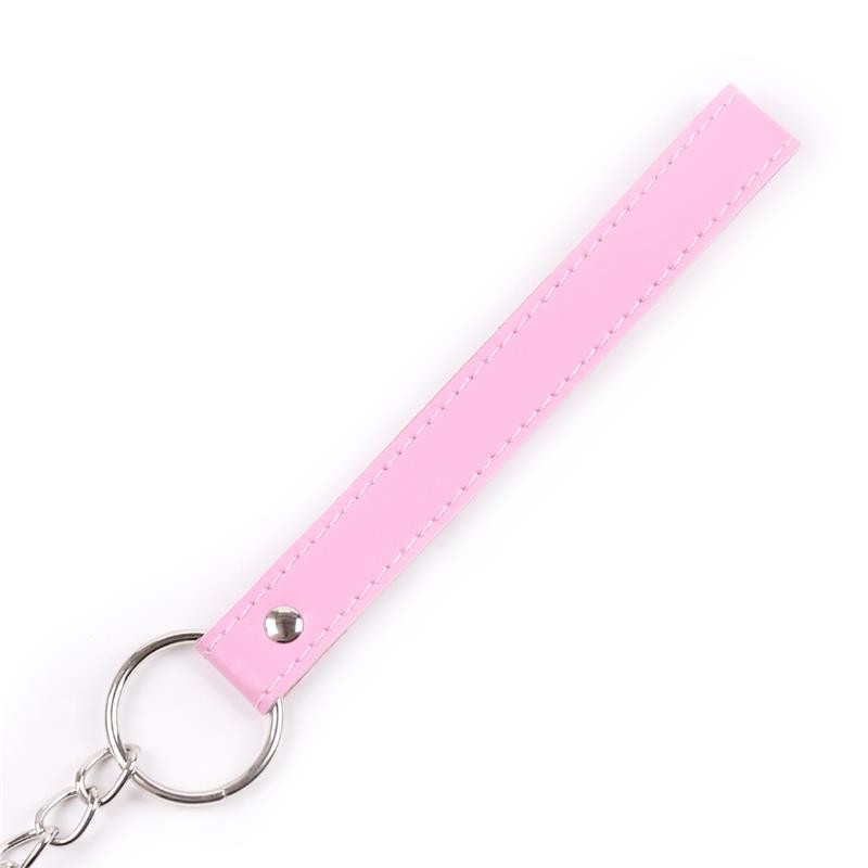 Collar with Leash Pastel Pink