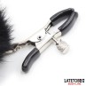 Nipple Clamps with Black Fur