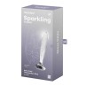 Butt Plug Sparkling Crystal Hot and Cold Clear