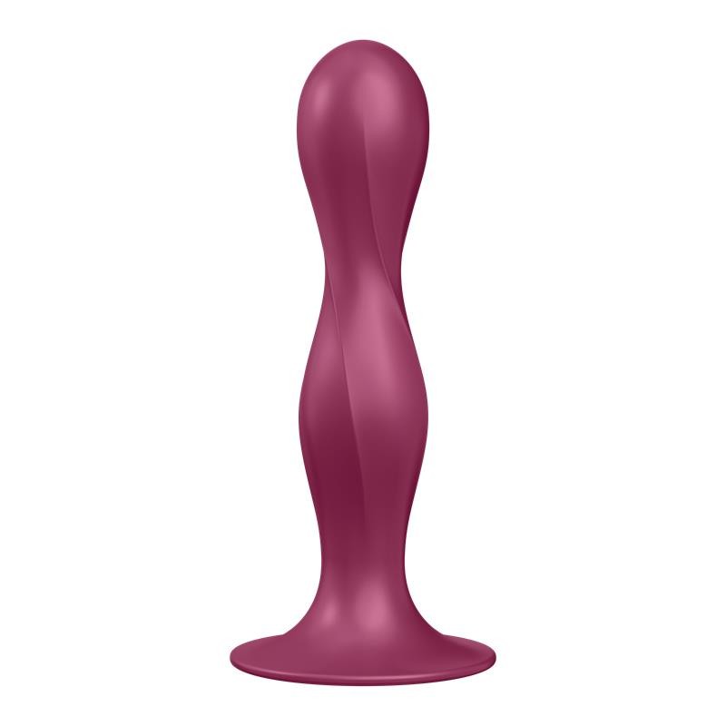 Double Ball R Weighted Dildo Red