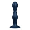 Double Ball R Weighted Dildo Dark Blue