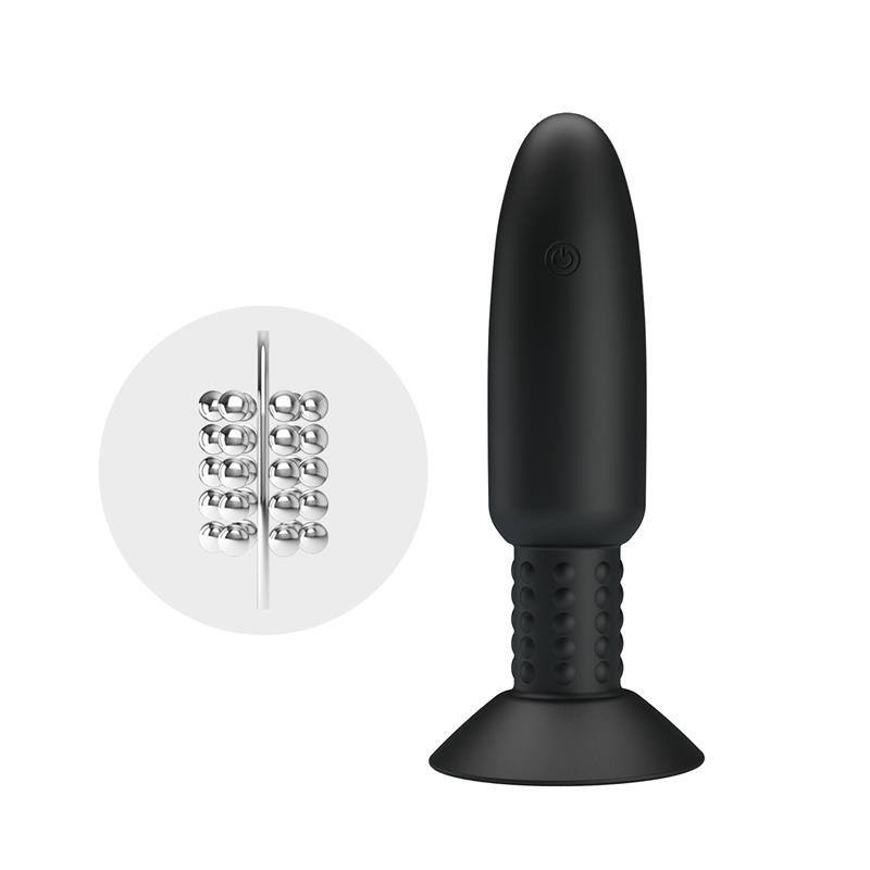 Remote Controlled Anal Plug with Vibration and Rotation USB