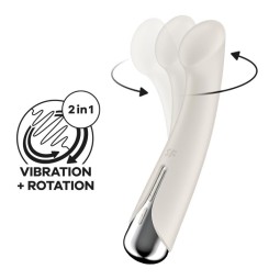 Spinning G Spot 1 Vibe and Rotator Beige