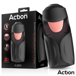 Kubex Masturbator with Licking Tongue Pulsation and Vibration