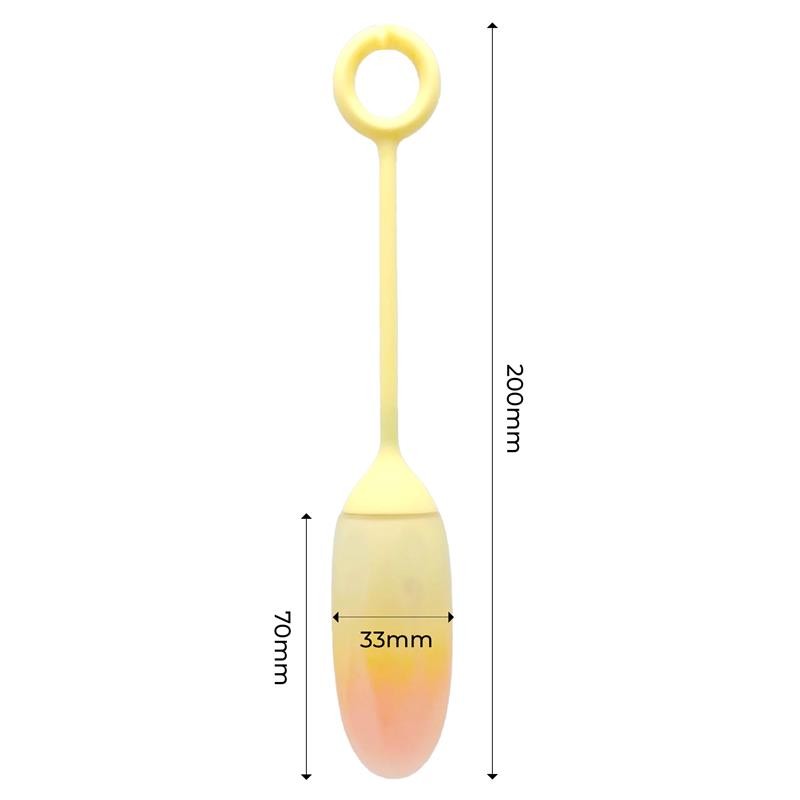 Vibrating Egg Huevo Double Layer Silicone Yellow Orange