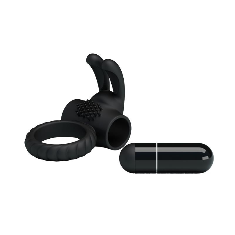 Vibrating Cock Ring Eudora Black