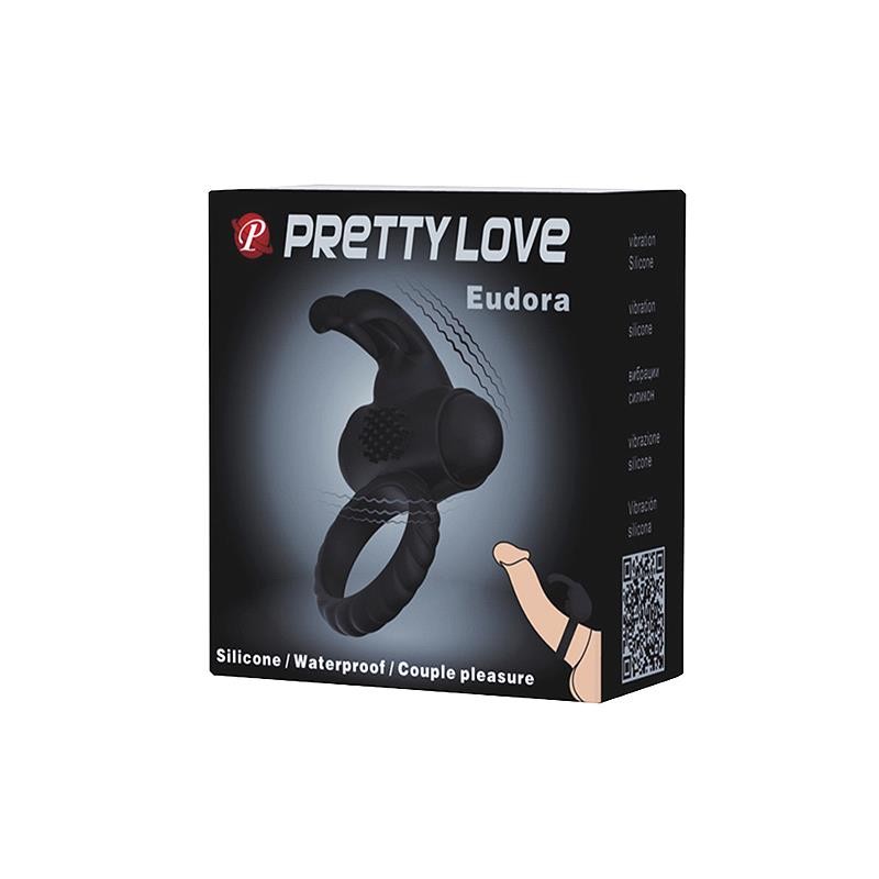 Vibrating Cock Ring Eudora Black