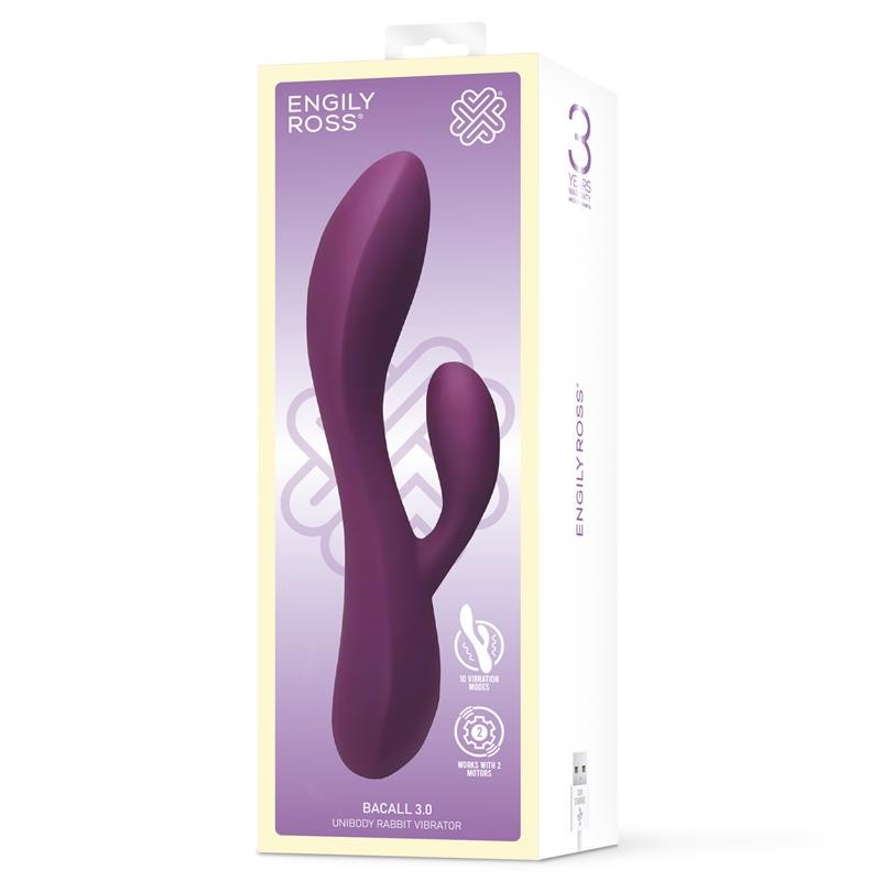Bacall 20 Vibe Injected Liquified Silicone Double Motor USB