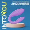 Couple Toy with App Flexible Silicone Lavender